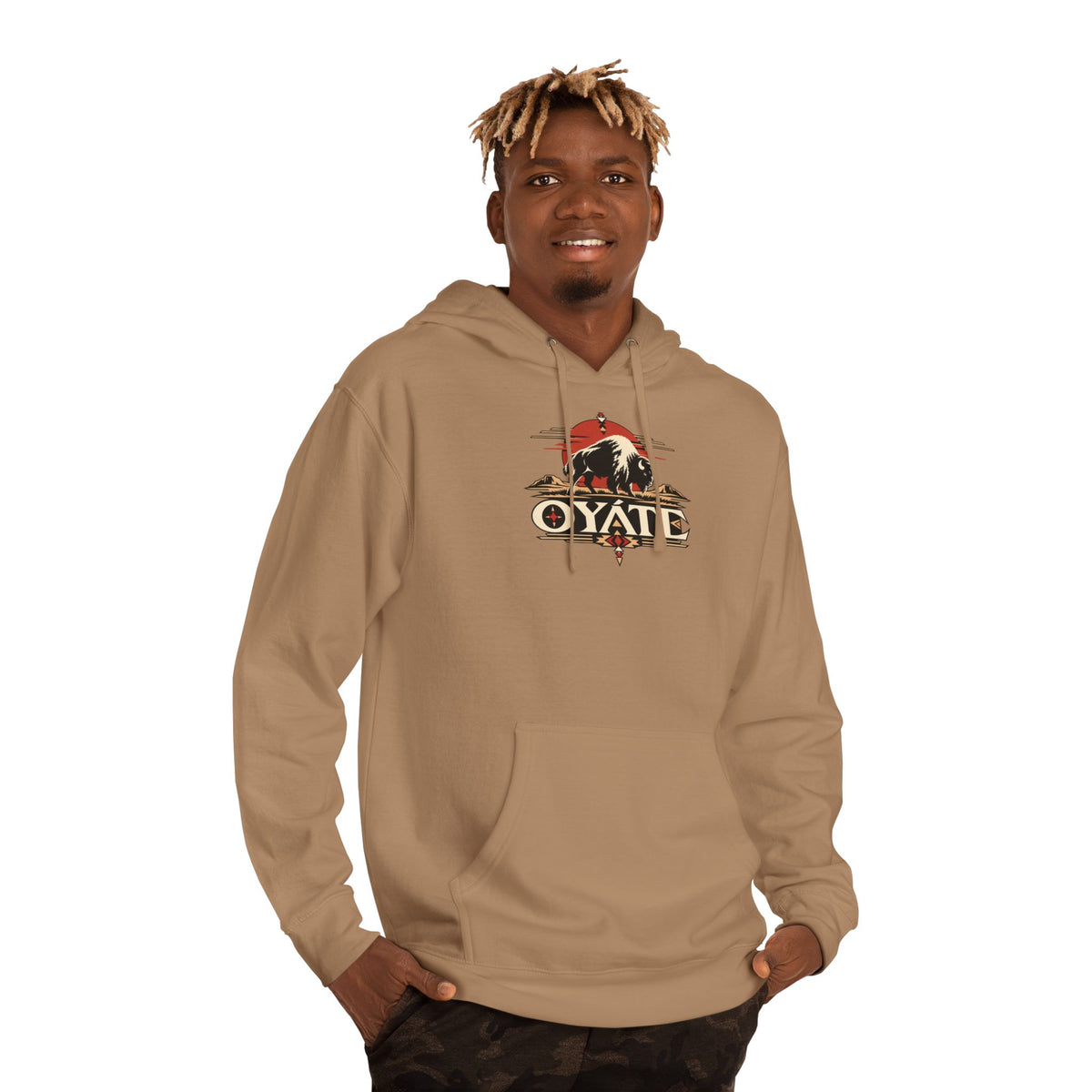 OYÁTE Dark Buffalo v2 — Pullover Hoodie