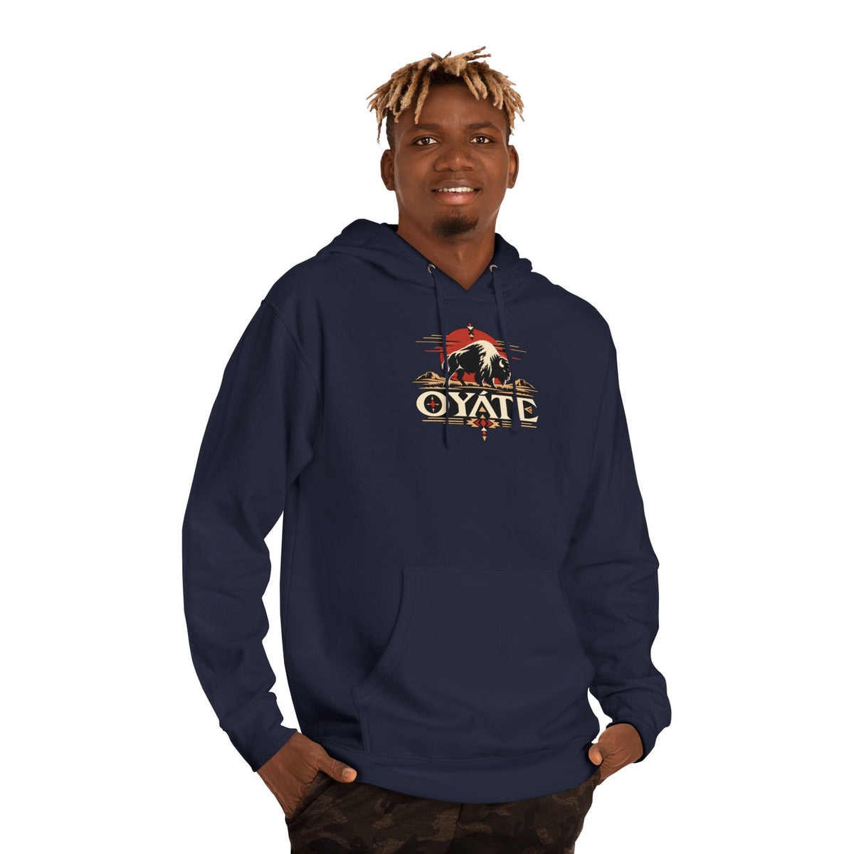 OYÁTE Dark Buffalo v2 — Pullover Hoodie