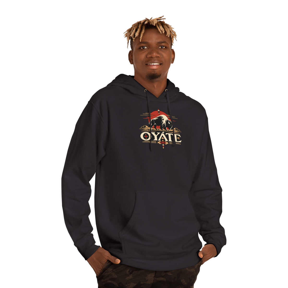 OYÁTE Dark Buffalo v2 — Pullover Hoodie
