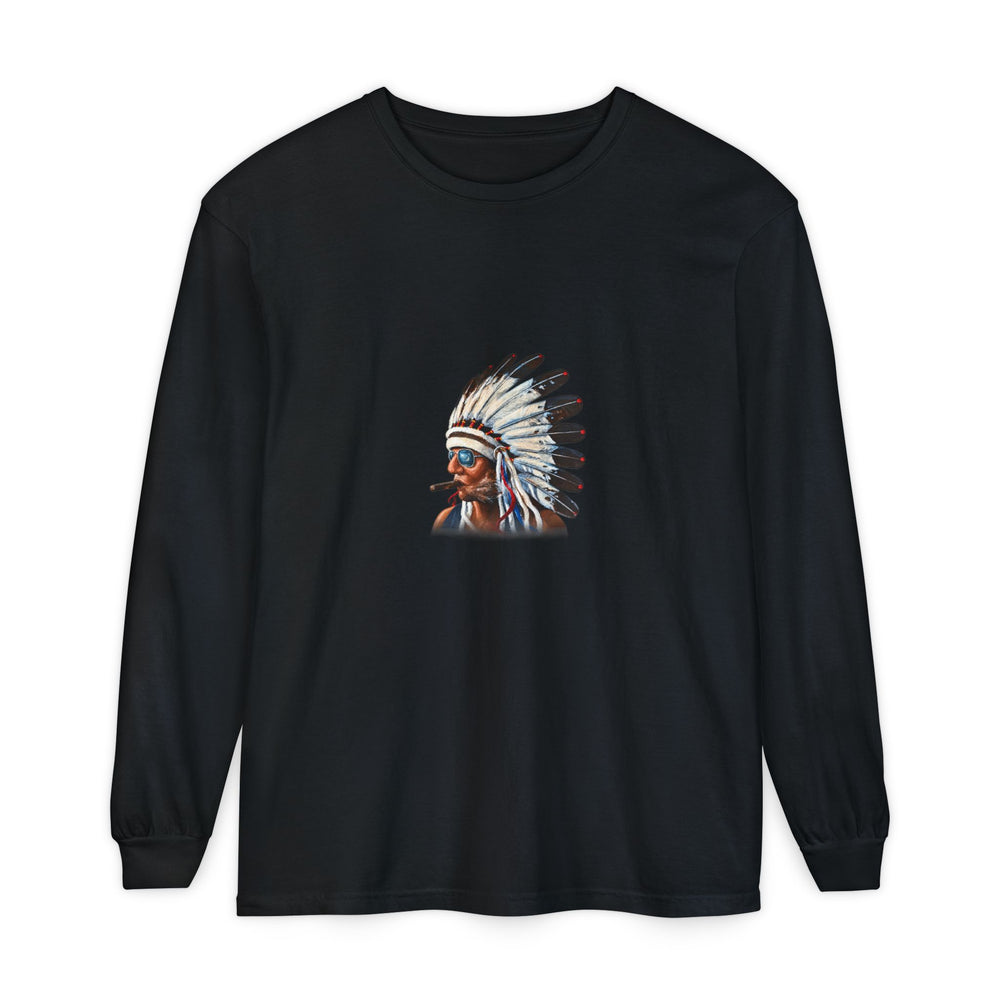 Smokin Indian - Gregory Azure — Long Sleeve Tee