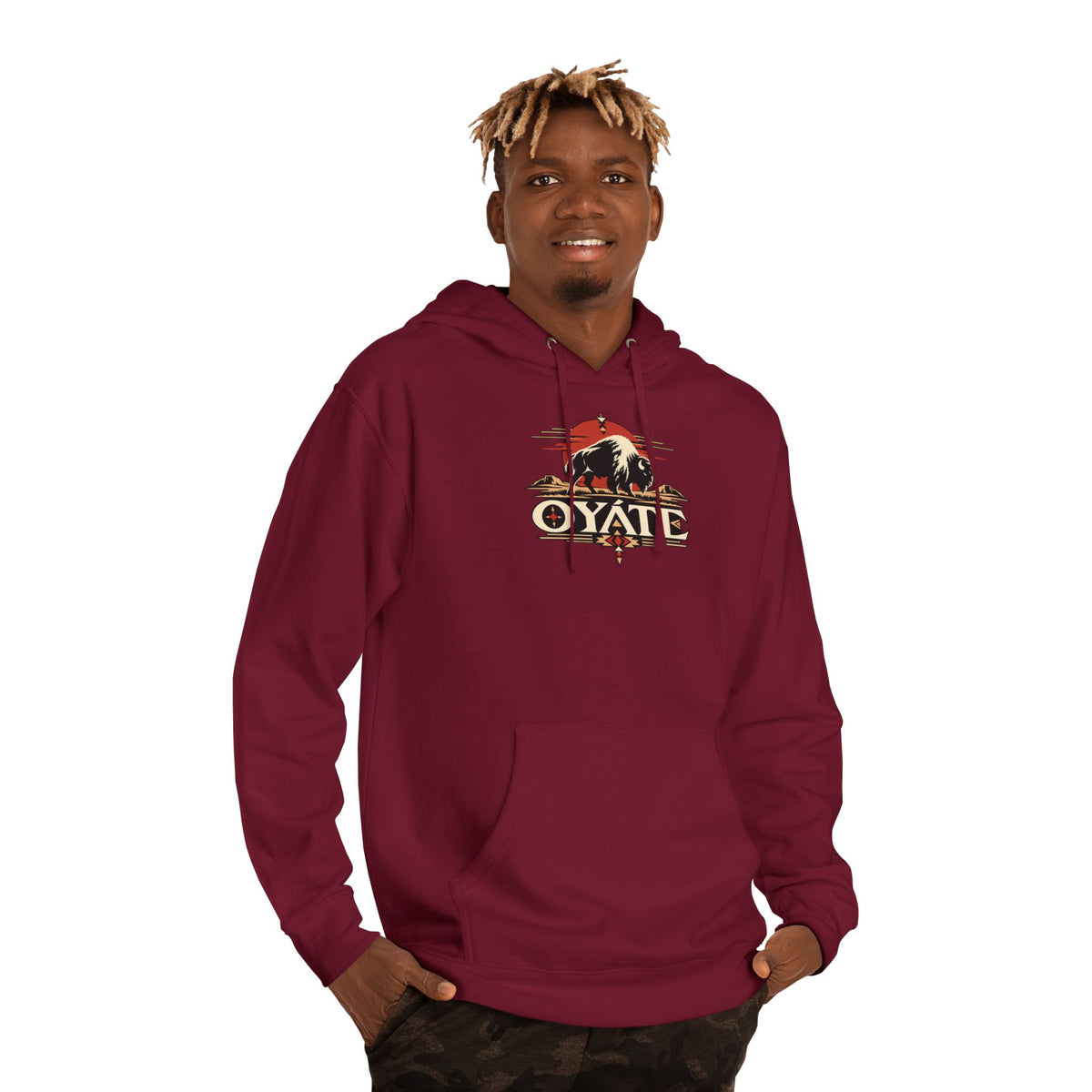 OYÁTE Dark Buffalo v2 — Pullover Hoodie