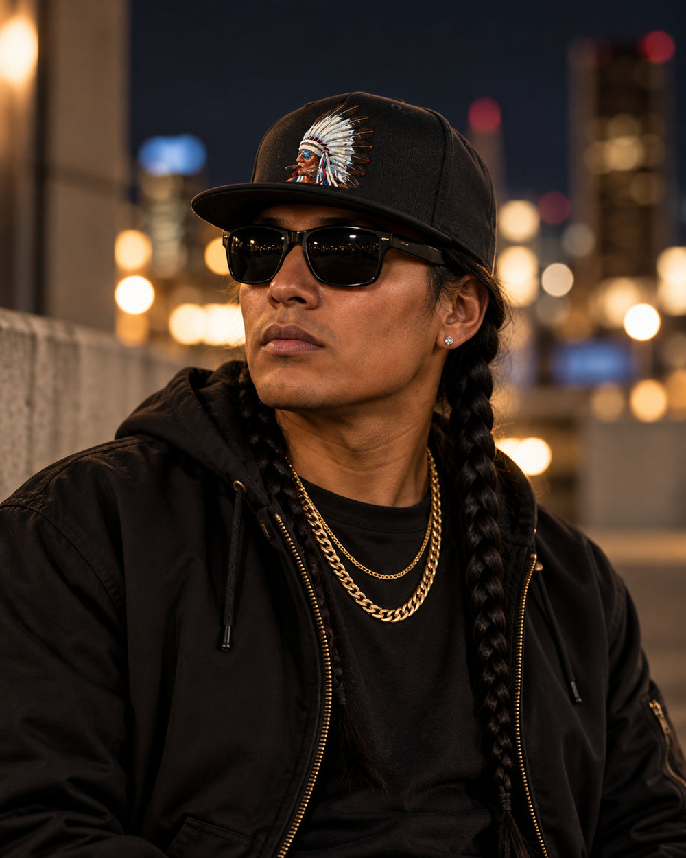 Smokin Indian - Gregory Azure — Embroidered Hat